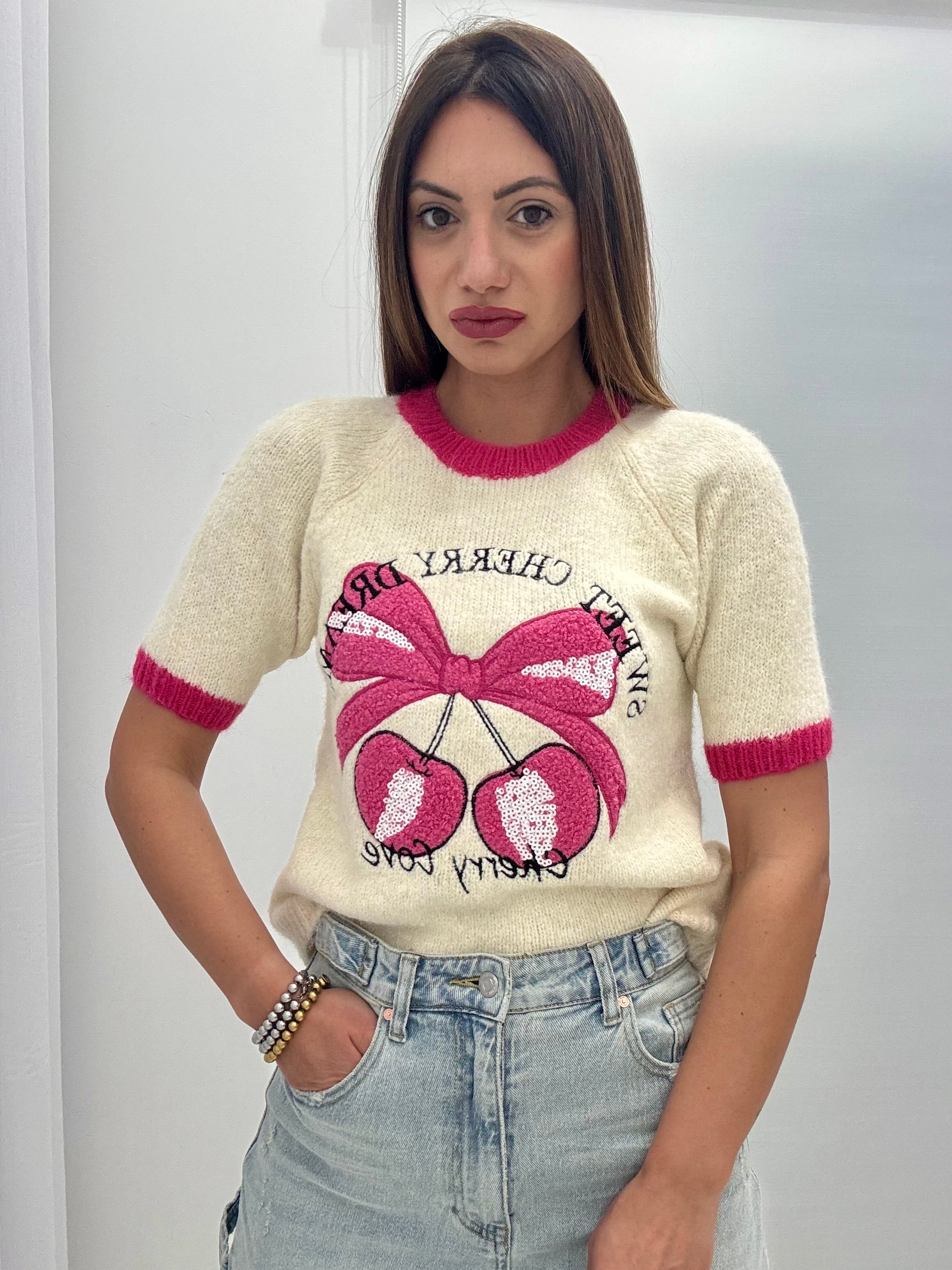 Maglia Cherry Pink